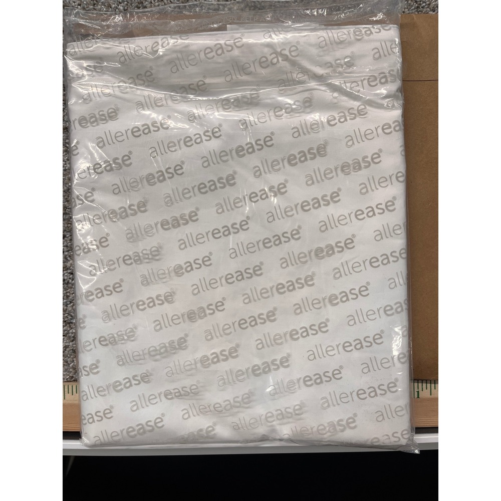 Allerease Pillow Protector Unisex S White NEW Organic Cotton Allergy Defense - Picture 6 of 9